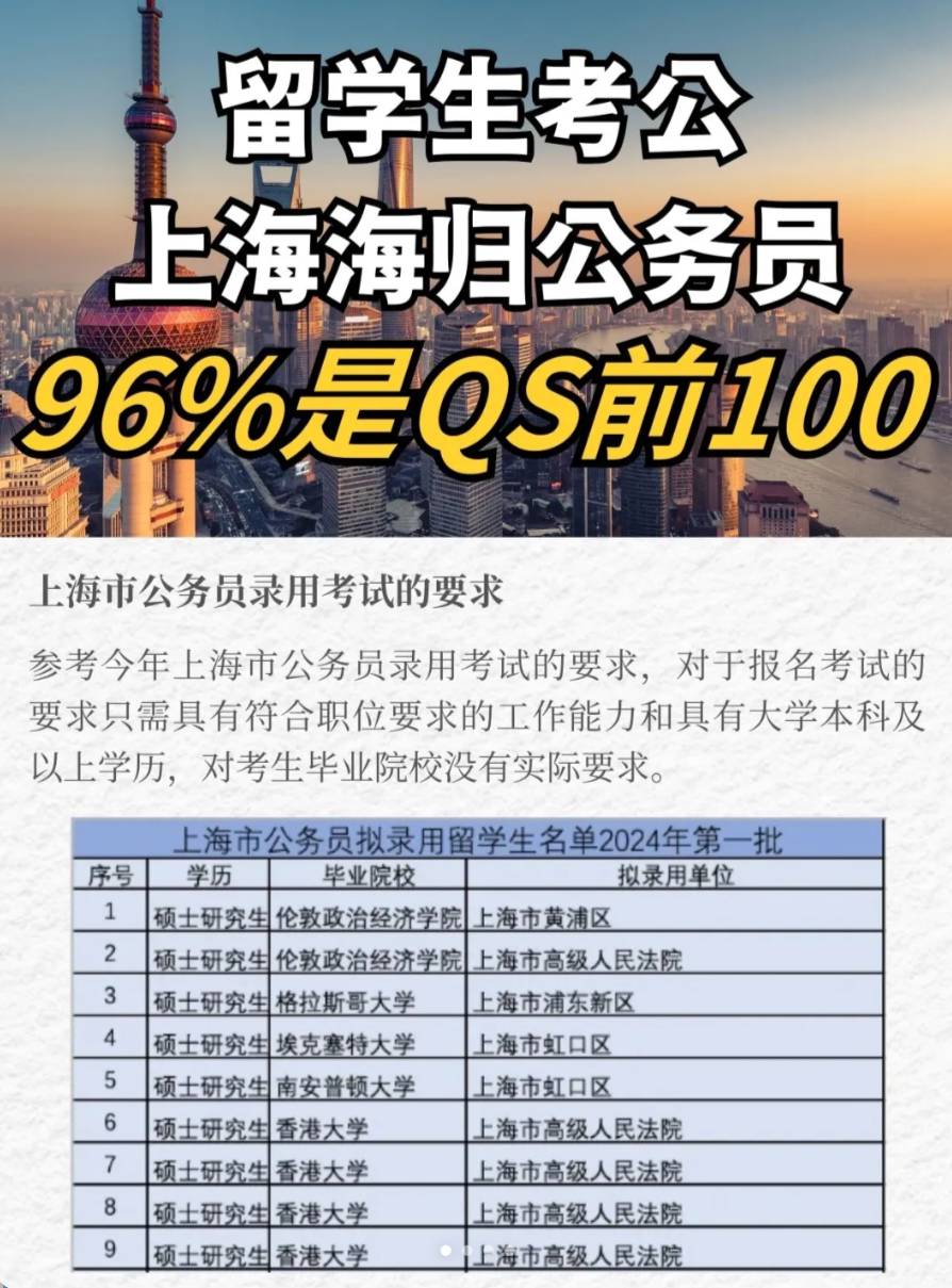 留学生考公
